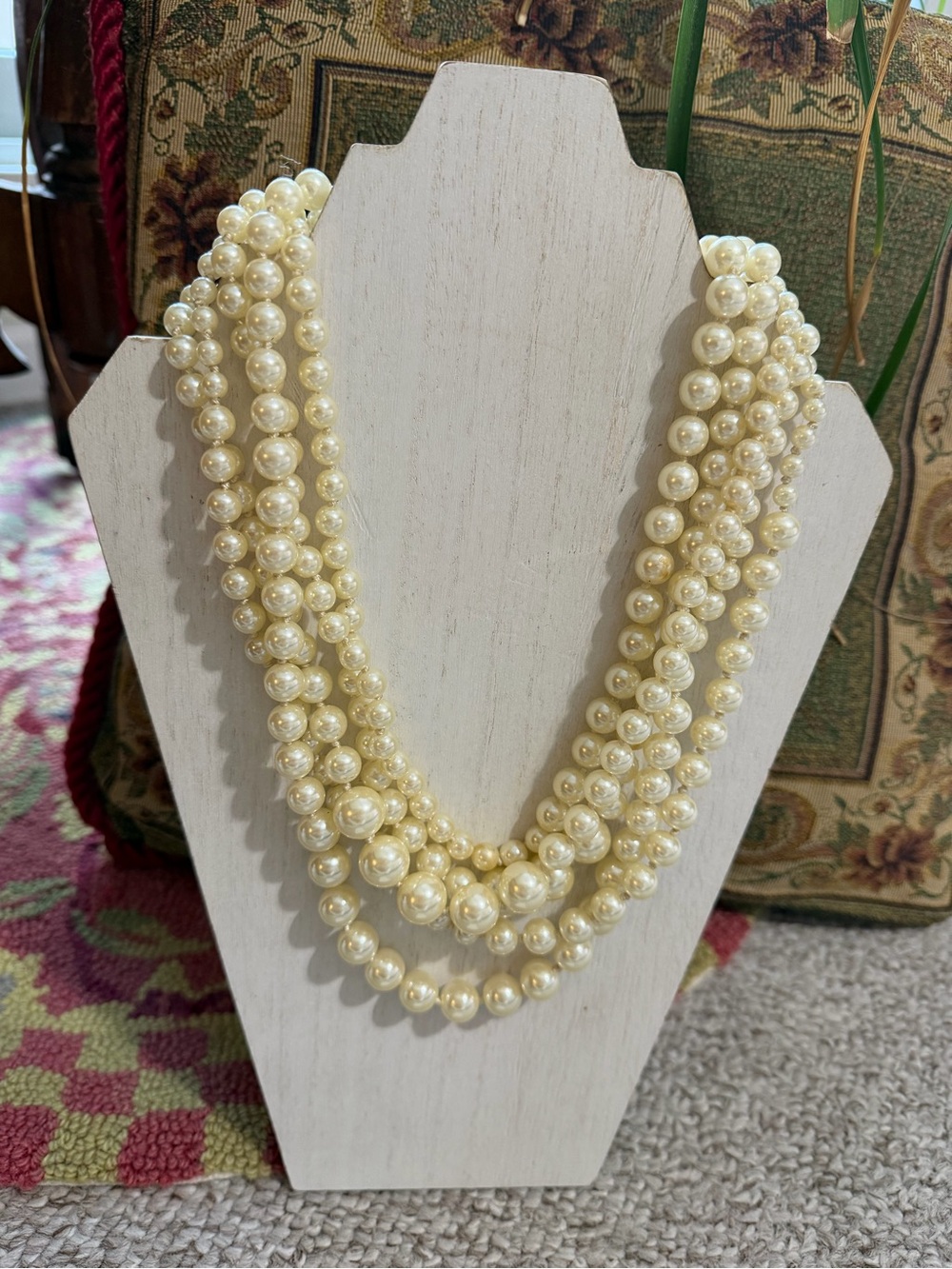 J. Crew Cream Pearl Layered Necklace - Picture 4 of 8